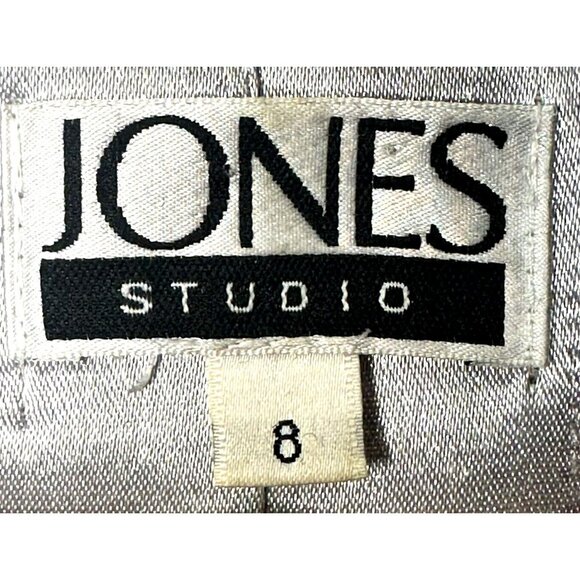 JONES Studio Womens Peacoat Wool Blend Double Breasted Car Jacket Size 8 Black - Picture 9 of 12